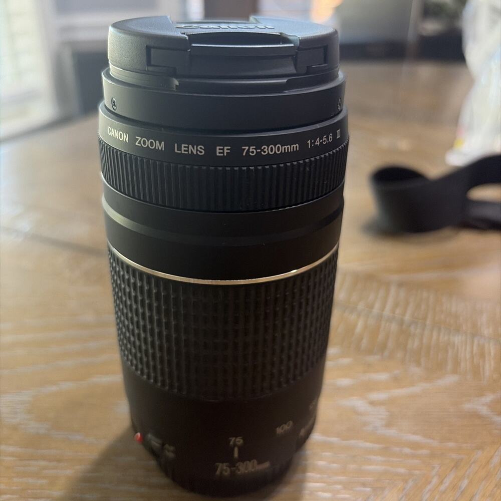 Canon Zoom EF 75-300mm 1:4-5.6 III Zoom DSLR Camera Lens *GOOD/TESTED*